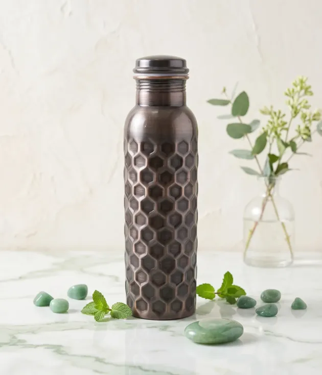 Honeycomb Black Copper Bottle