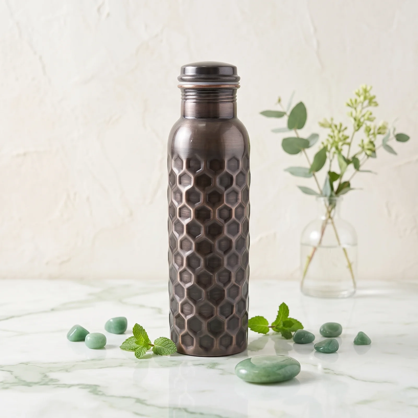 Honeycomb Black Copper Bottle