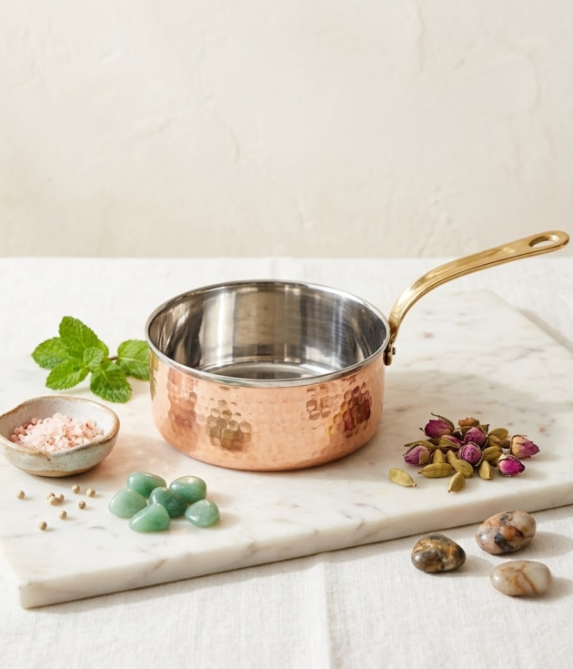 Copper & Stainless Steel Saucepan