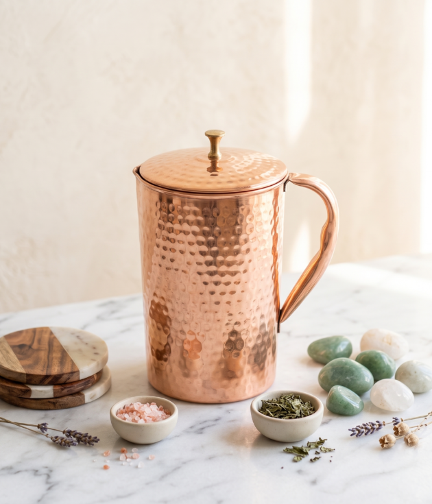 Hammered Copper Jug