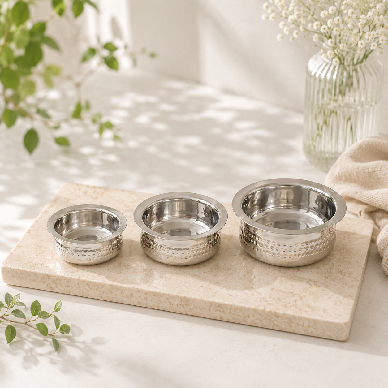 Stainless Steel Serving Bowl Set