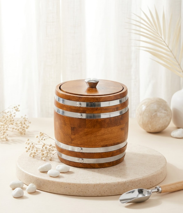 Wooden Ice Bucket