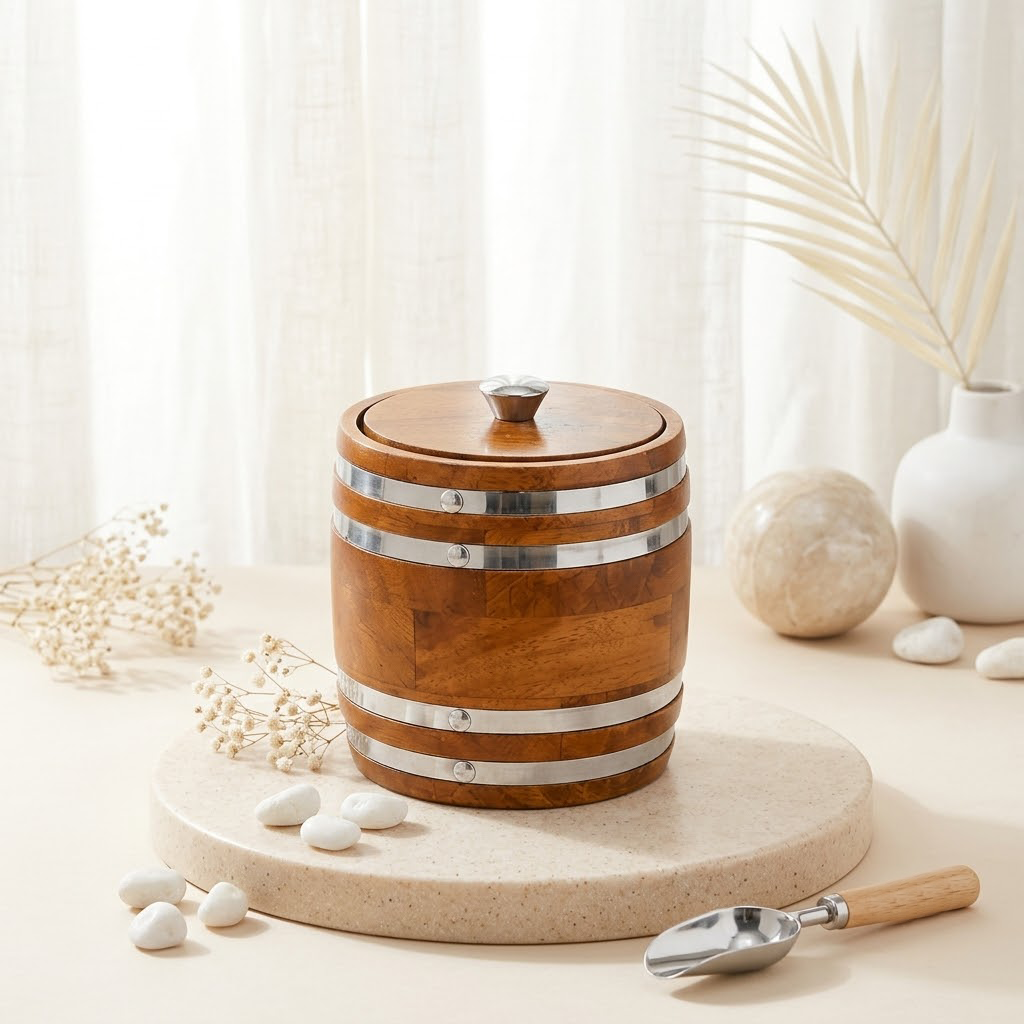 Wooden Ice Bucket