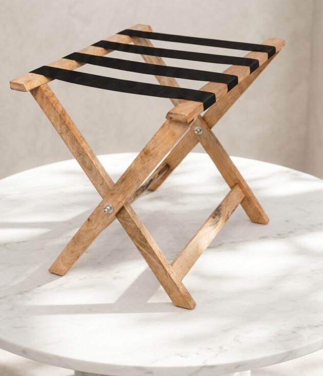 Wooden Luggage Rack